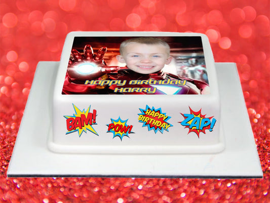 Personalised Photo/Logo Cake Topper In Edible Fondant Icing (Any Size Up To A4)